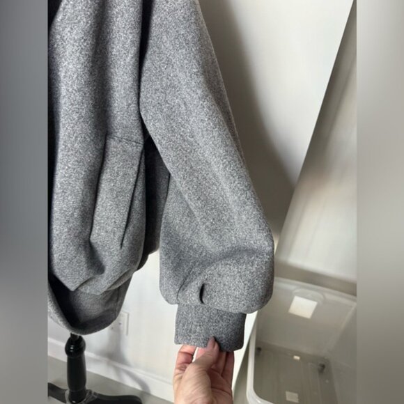 Vivian Shyu Oversized Grey Draped Bomber Kimono Coat – Size M - Picture 12 of 16